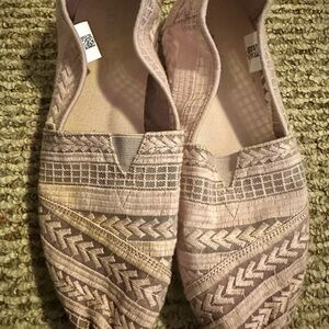 Toms Lilac Patterned Espadrilles